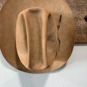 vintage Resistol Men's Tan Suede Cowboy Hat